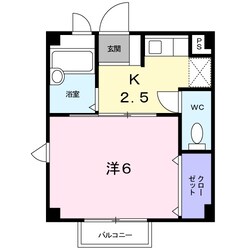 大矢知駅 徒歩13分 1階の物件間取画像